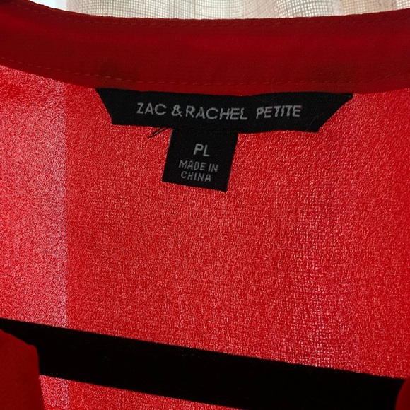 Zac & Rachel Vibrant Red Blouse - Picture 4 of 5